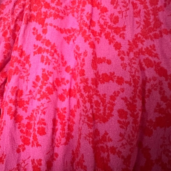 Karlie Pink & Red Smocked Waist Mini Dress​​​ - Picture 3 of 6